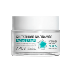 APLB Осветляющий крем с глутатионом и ниацинамидом Glutathione Niacinamide Facial Cream, 55 мл f8Id1sLliegLFBFHZs3Xw3 - фото 19457