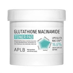 APLB Осветляющие пэды с глутатионом и ниацинамидом Glutathione Niacinamide Toner Pad, 60 шт GvAH-0FthaUqfvqDeqhh60 - фото 19473