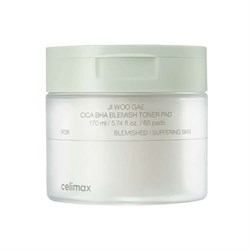 Celimax Пилинг-пэды от воспалений для проблемной кожи  Ji Woo Gae Cica BHA Blemish Toner Pad 2Yuac-DEiKUBffoXfK1s33 - фото 19548