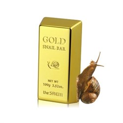 The Saem Мыло для умывания с золотом, муцином улитки и экстрактом оливы Gold Snail Bar 100г DelSFTONhxggXTElxjw323 - фото 19673