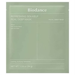 Biodance Успокаивающая гидрогелевая маска с водорослями Refreshing Sea Kelp Real Deep Mask GodMqMJfiUHthJd8bMrH30 - фото 20186