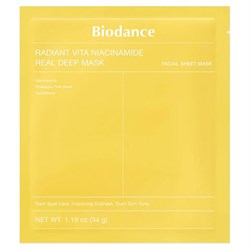 Biodance Гидрогелевая маска с ниацинамидом для сияния кожи Radiant Vita Niacinamide Real Deep Mask adJE3GOjiwvgMA-ImsOLn1 - фото 20200