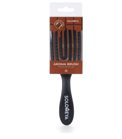 SOLOMEYA Расческа для сухих и влажных волос АРОМАТ ГОРЬКОГО ШОКОЛАДА МИНИ Detangler Mini Brush Rectangular Dark Chocolate Bl90J1AcjGIptMaE0rSSv3 - фото 20370