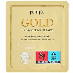 Petitfee Антивозрастная гидрогелевая маска д/лица c золотом Gold Hydrogel Mask Pack HyoA0CWYhTKLohutos3bq2 - фото 20657
