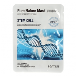 Anskin Secriss Тканевая маска для лица со стволовыми клетками Pure Nature Mask Pack Stem Cell, 25мл VpliRiD2g1znKfFrsJ9G11 - фото 20863