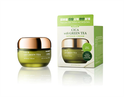 SKIN627 Крем для лица с центеллой и зеленым чаем CICA with Green Tea Intense Cream, 50 мл fA1KPQA3hh8XjZTTLt7Lr1 - фото 20935