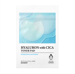 SKIN627 Пэды с гиалуроновой кислотой и центеллой Hyaluron With Cica Toner Pad (22 мл/10 шт) MkZN45SegUPC0rshv6Xt20 - фото 21266