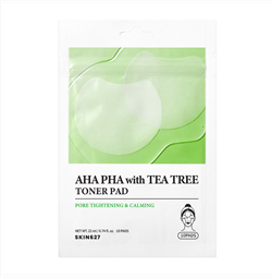SKIN627 Пэды с кислотами и маслом чайного дерева AHA PHA With Tea Tree Toner Pad (22 мл/10 шт) Pfe7hJygiGBLCrHsKT4H12 - фото 21267