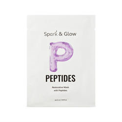Spark&Glow Маска тканевая для лица с пептидами - Restorative mask with peptides, 25мл 1n18xeaZgcWAPpLELLv3W3 - фото 21433