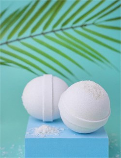 DUSHA Гейзер для ванны "Сумасшедший кокос", белый с кокосовой стружкой и блестками, 175г MYbPCz0ciS1GIMG1GA3071 - фото 21797