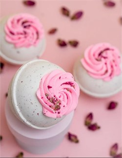 DUSHA Бомба-чаша для ванны "Розовое варенье",с розовой пеной, 320г aD4yDfYUhaIS7gV85DhoE2 - фото 21799