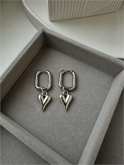 Серьги-Конго с сердцами (родиевое покрытие) 9urH0YwphoC0ZrewYx7Do3