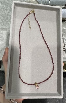 Чокер Сияние, гранат, подвеска из фианита 0zgg5yJxjMzYcR8Ab5sl43