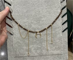 Чокер Созвездие, шоколадный гематит, подвеска с фианитами ecggr4JRhLyli1k5JOBwC1