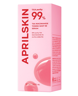 APRILSKIN Осветляющая сыворотка со спикулами, транексамовой кислотой и ниацинамидом TXA Niacinamide Toning Shot 99 Serum, 30 мл cB4tKXwzgCplW1hVlOkqr2