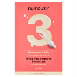 Numbuzin Тканевая маска с галактомисисом и постбиотиками для сужения пор No.3 Tingle-pore Softening Sheet Mask 7PqXmzmBgGUCLEbGUNkiz0