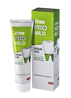 Denta Clinic 2080 Мягкая Защита для чувствительных зубов и дёсен PRO MILD 125гр (зеленая) - фото 8023