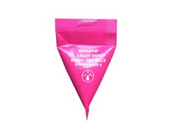 Ayoume маска для лица для жирной и комбинированной кожи Enjoy Mini Wash Off Pack (пирамидка, розовая) - фото 8133