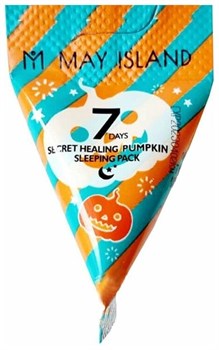 May Island Ночная маска с экстрактом тыквы 7Days Secret Healing Pumpkin Sleeping Pack, 1 шт - фото 8344