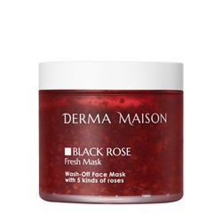 MEDI-PEEL Тонизирующая маска с экстрактом розы и компл.фермент. Derma Maison Black Rose (230г) - фото 9004
