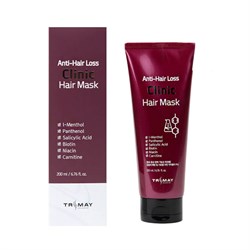 Trimay Маска против выпадения волос Trimay Anti-Hair Loss Clinic Hair Mask, 200 мл - фото 9266