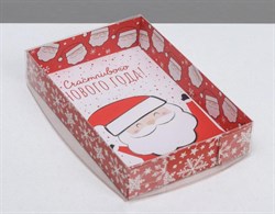 Коробка "Счастливого Нового Года" (Дед мороз) 17*12*3 см. - фото 9598