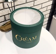 Фирменная коробка Cream (зеленая) 21*20 см