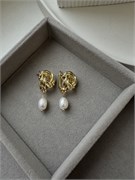 Серьги с натуральным жемчугом (золотистое покрытие 24к) lzUaoj5fh2EfCtbCiwkEW1