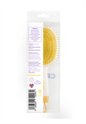 Solomeya Расческа для волос массажная с отверстиями для джиббитсов БЕЛАЯ Hair Brush White -ikIdIInjnZpNLMaxqLg82