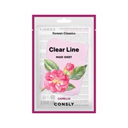 Consly Тканевая маска регенерирующая с маслом японской камелии Clear Line Korean Classics Camellia Mask Sheet (25 мл) TehDd11jgPRLfWteL5iuv0