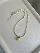 Чокер с медовым опалом и подвеской клубника eM8-Yx6uj87jBLe-kC0n01