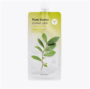Missha Ночная маска увлажняющая с зеленым чаем Pure source pocket pack Green Tea 10 мл kw071QVHg-tFQ8qLvxU8O0