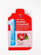 Eyenlip Пузырьковая пенка для умывания с керамидами Ceramide Red Toks Bubble Cleanser, 20 мл