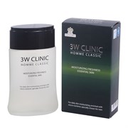 3W Clinic Мужской увлажняющий освежающий тоник Homme Classic Moisturizing Freshness Essential Skin, 150мл