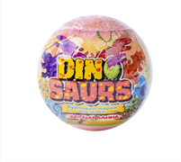 L Cosmetics Бурлящий шарик для ванны Dinosaurs с игрушкой внутри 130 г