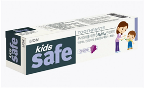 LION  Детская зубная паста виноград Kids Safe Toothpaste, 90 г